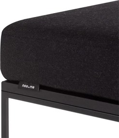 Черен тапициран стол Feo – noo.ma