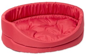 Червено плюшено легло за домашни любимци куче 34x42 cm Dog Fantasy DeLuxe – Plaček Pet Products