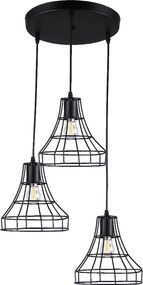 Пендел RIANO, черен, 3xE27