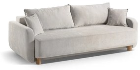 Бежов разтегателен диван с място за съхранение 231 cm Elen – Micadoni