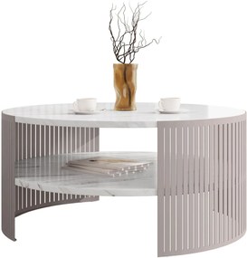 Холна маса Фиколи-бял мрамор