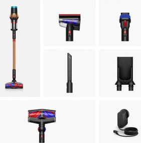 Вертикална прахосмукачка Dyson V16 Piston Animal 492963-01, 315AW, 900W, 1.3 л, 70 мин, CleanCompaktor™, Hyperdymium™, MyDyson™, HEPA, LCD, Черен/мед