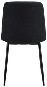 Тъмносин трапезен стол Becca – Actona