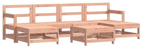 3186387 vidaXL Градински комплект, 7 части, дугласко дърво масив