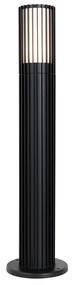 Дизайнерски външен стълб черен 50 см IP44 - Борис