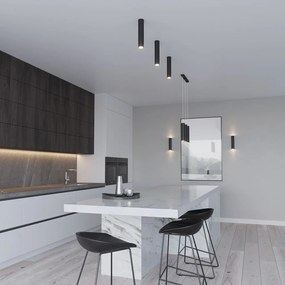 Черна стенна лампа 2 Castro - Sollux