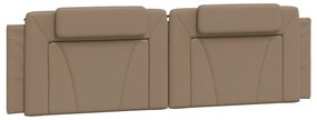 374808 vidaXL Мека табла за легло, капучино, 180 см, изкуствена кожа