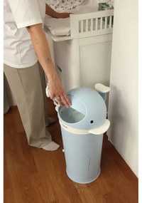 Светлосиньо пластмасово кошче за пелени 25 l Whale – Kindsgut