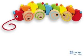 Andreu toys - Играчка за дърпане Гъсеница