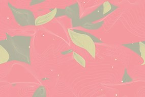 Самозалепващ тапет – Наслоени листа в розово