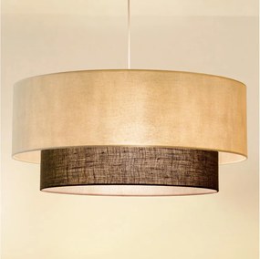 Brilagi - LED полилей на кабел BOHO STYLE 3xE27/15W/230V диаметър 60 cm кремав/кафяв