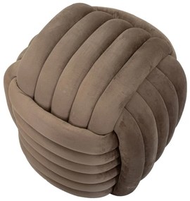 Сиво-кафява кадифена табуретка Softy – Mauro Ferretti