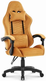 Геймърски стол HC-1000 MUSTARD - кадифена тъкан