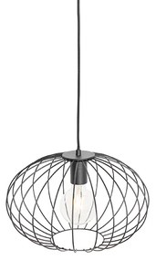 Индустриално висящо осветително тяло черно - Margarita