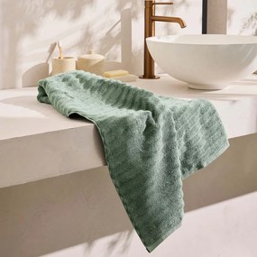 Зелена памучна кърпа от тери 50x90 cm Maya – douceur d'intérieur