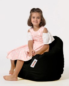Градински пуф Premium Kids, цвят Черен