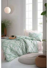 Зелено единично спално бельо 140x200 cm Post – Mijolnir