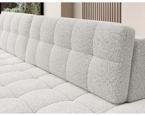 Кремав разтегателен ъглов диван от букле (ляв ъгъл) Blezalt – ELTAP