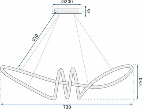 Лампа LED APP824-CP Gold