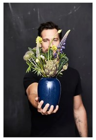 Тъмносиня глинена ваза (височина 20 cm) Gastro Blue – Bitz