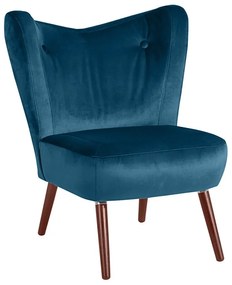 Петролно синьо кадифено кресло Sari - Max Winzer