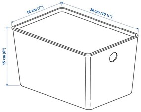 KUGGIS кутия с капак 495.612.40