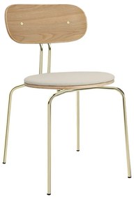 Трапезни столове в кремаво и златисто Curious - UMAGE