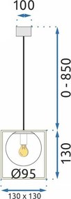 Пендел APP1165-1CP GOLD WHITE