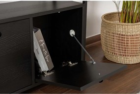 Черна матова конзолна маса 29,5x120 cm Solace – Kalune Design