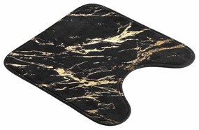 Черен/златист килим за баня 45x45 cm Aquamarbre – douceur d'intérieur