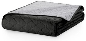 Черно-сива двустранна покривка за легло от микрофибър , 220 x 240 cm Axel - DecoKing