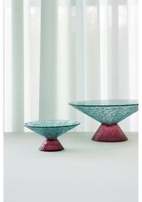 Червенo-синя стъклена купа купа за плодове ø 15 cm Bonbon – Hübsch