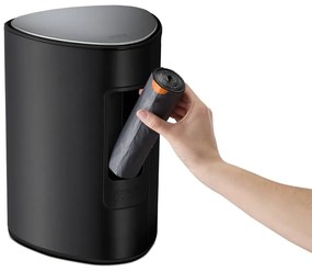 Матово черно стоманено кошче за боклук с педал 5 l EasyStore Luxe – Joseph Joseph