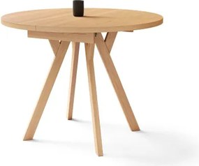 АЛМО Естествен дъб - КРЪГЛА ЛОФТ/ИНДУСТРИАЛНА МАСА ЗА ХОЛ/ТРАПЕЗАРИЯ РАЗТЕГАТЕЛНА