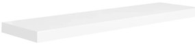 323817 vidaXL Окачен стенен рафт, бял, 90x23,5x3,8 см, МДФ