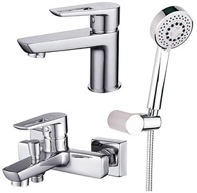 Cersanit S952-003 - комплект вана с батерия + MILLE мивка, хром лъскав