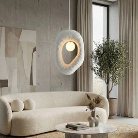 Таванна лампа Zoga TopMebel G9 от фибростъкло в бял цвят 30x12x90cm
