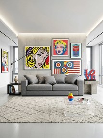 Диван Pilo two seater-160φ 90β cm.-Light gray