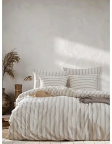 Бежово-кремаво двойно спално бельо 200x200 cm Hamilton – Mijolnir