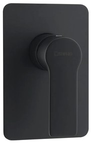 Матово-черна вградена душ батерия (1 изход) Pax – Sapho