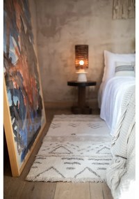 Кремав ръчно изработен вълнен килим подходящ за пране 80x140 cm Lakota Day – Lorena Canals
