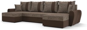 Разтегателен диван в П-образна форма  PAVOS, 301x90x140, kornet 04/rainbow 41