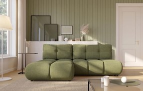 Ъглов Диван Лимо - Маслинен - Ляв