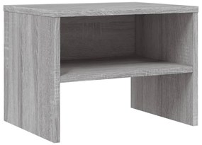 815239 vidaXL Нощно шкафче, сив сонома, 40x30x30 см, инженерно дърво