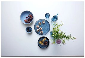 Черна/синя десертна глинена чиния ø 21 cm Gastro Dark Blue/Black – Bitz