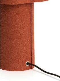 Настолна лампа в тухлен цвят с текстилен абажур (височина 50 cm) Musaby – Light &amp; Living