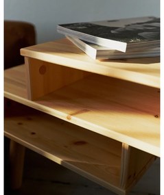 Масичка за кафе от борова дървесина в черно Hako - Karup Design