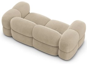 Бежов кадифен диван 210 cm Loretto – Cosmopolitan Design