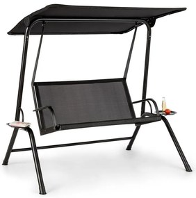 Blumfeldt Bel Air Mono Swing, холивудска люлка, стоманена рамка, моно релакс, черен цвят