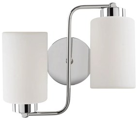 Бяла и сребърна стенна лампа Balcova – Opviq lights